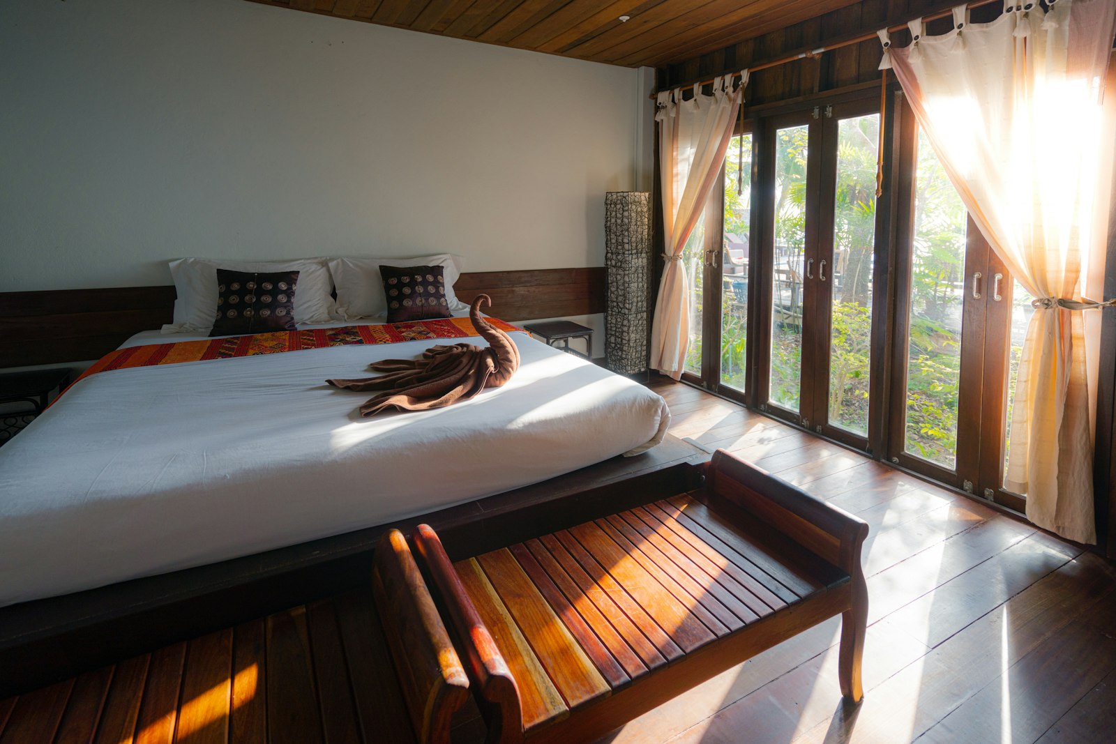Luxury hotel suite overlooking the sea