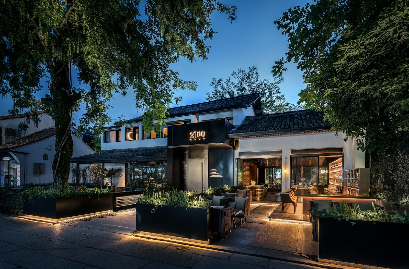 Contemporary luxury residence exterior